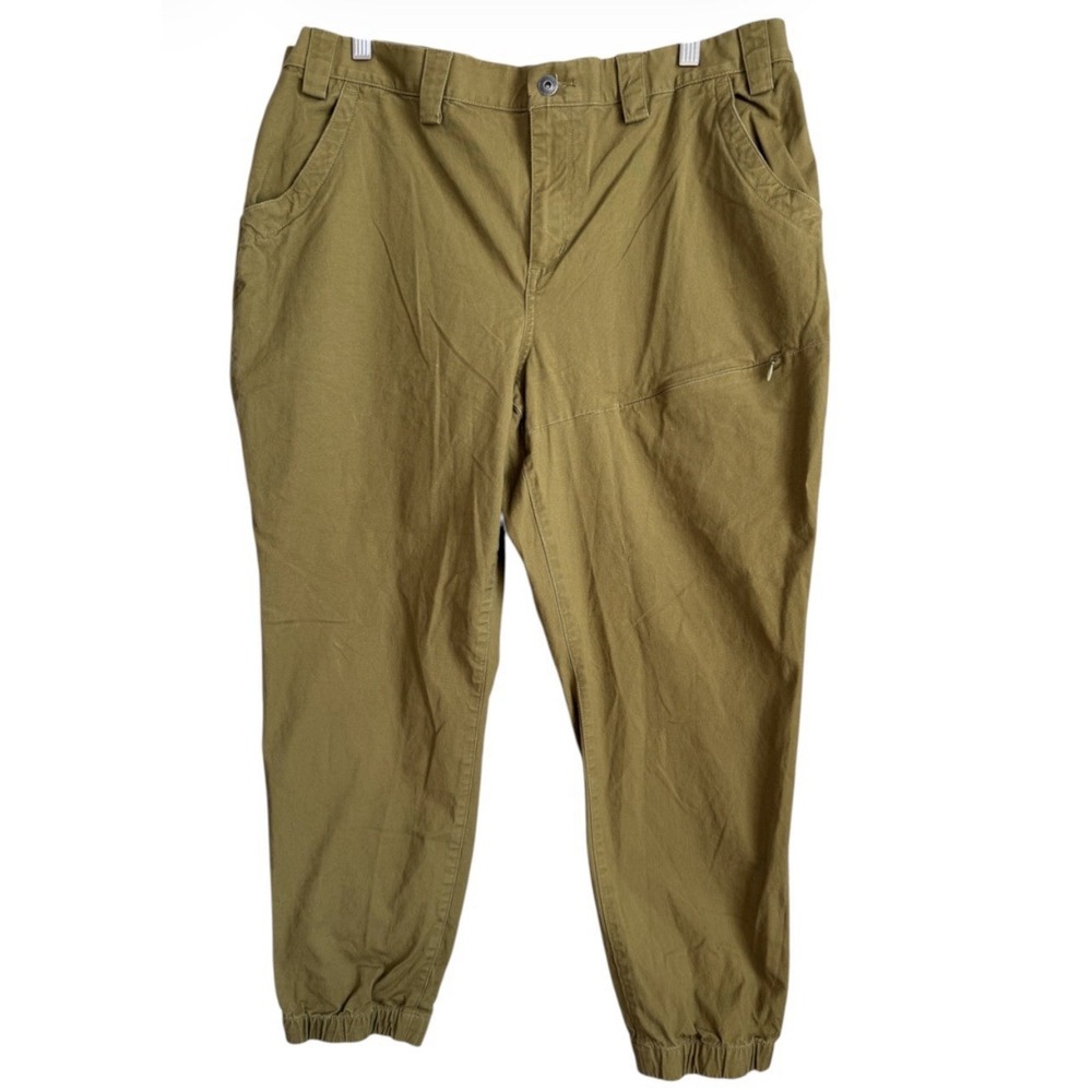 Duluth Trading Rootstock Gardening Jogger Pants Womens 18x26 Olive Outdoor Work